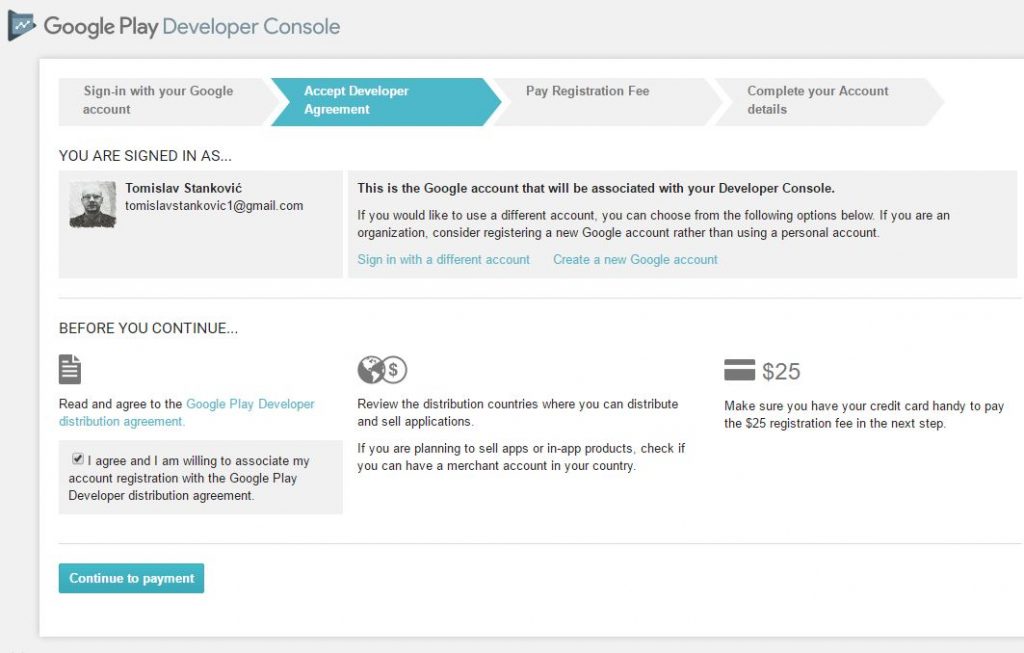 Google Developer Console View Priprema i objava Ionic aplikacije na Google Play Store - Tomislav ...