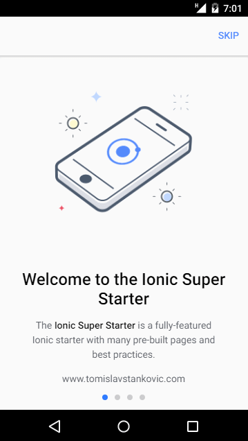 Ionic 3 super