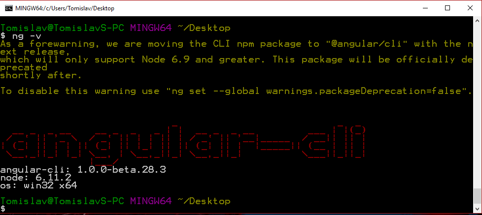 Ažuriranje Angular projekta sa angular-cli na @angular/cli