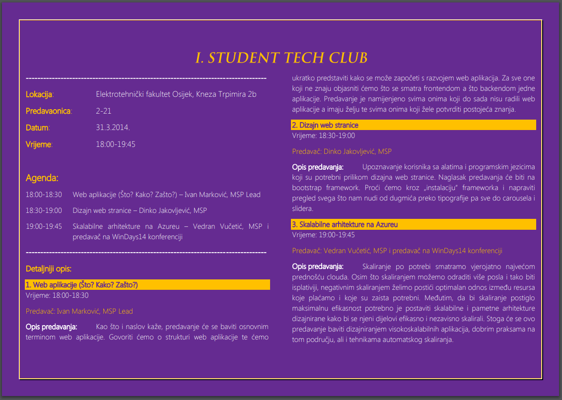 Student Tech Club (STC) @ ETFOS